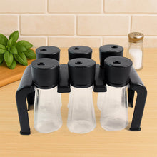 6-Piece Plastic Spice Jar Set with Stand - dailyneed.life