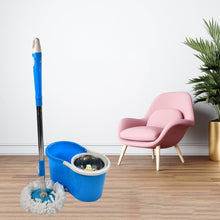 Spin Floor Cleaning Easy Advance Tech Bucket Mop and Rotating Steel Pole Head with 2 Microfiber Refill Heads for Household Floor Cleaning (MOQ :- 25pc) - dailyneed.life