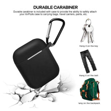 Silicone Shockproof Protection Wireless Headphones Carrying Box Cover with Metal Keychain - dailyneed.life