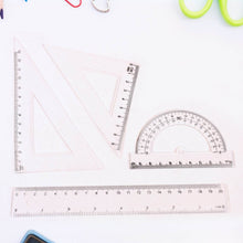 Plastic Geometry Set, Triangle Ruler Protractor Straight Ruler (4 Pcs Set) - dailyneed.life