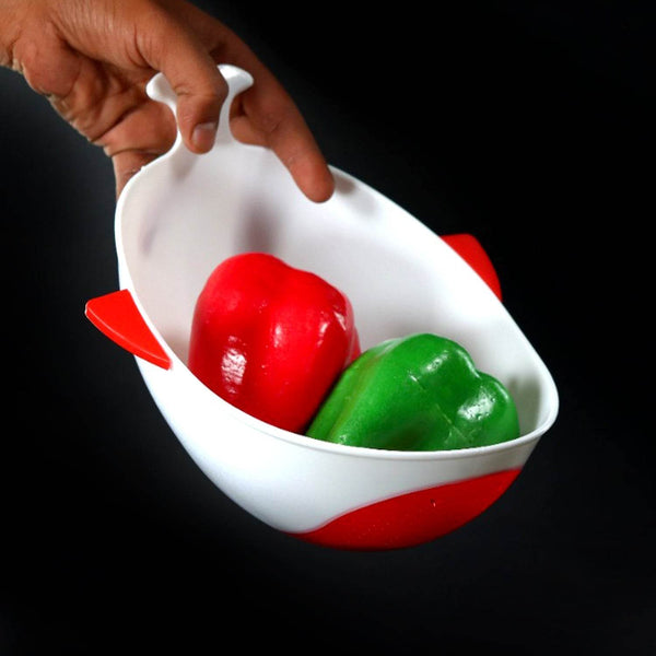 Plastic Rice Pulses Fruits Vegetable Noodles Pasta Washing Bowl and Strainer - dailyneed.life