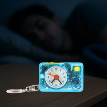 Mini Alarm Clock Keychain – 1PC Portable Quartz Analog Clock Key Ring - dailyneed.life