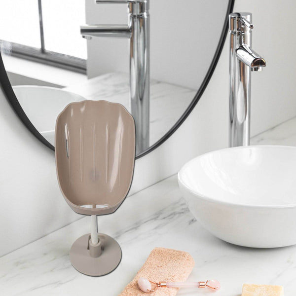 Soap Dish Wall Mounted Soap Dish No-Drilling Soap Holder Self Draining Waterfall Soap Tray Bar Soap Holder for Shower / Bathroom Soap Holder for Shower Adjustable Removable Soap Holder - dailyneed.life