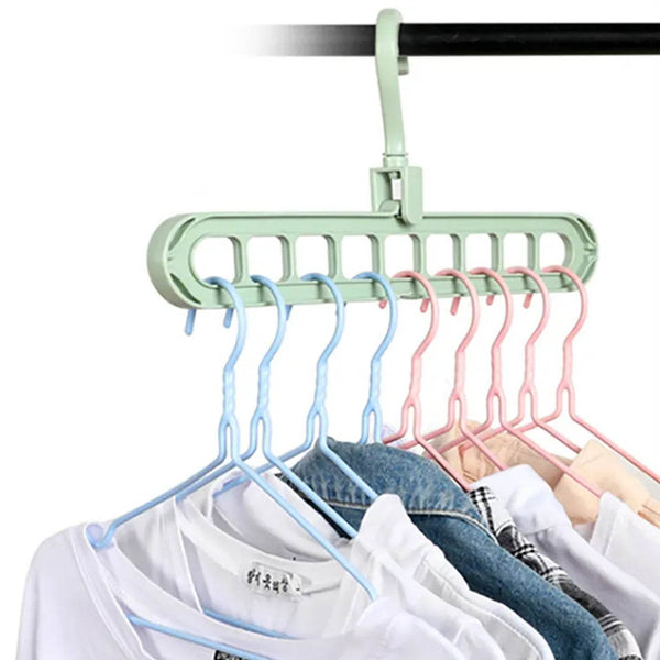 Plastic Hanging Hook - Multi-Hole Wardrobe Organizer for Clothes Storage & Display - dailyneed.life
