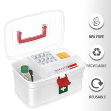 Medical Storage Box with Detachable Tray & Handle - dailyneed.life