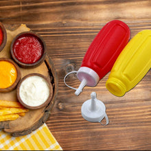 Plastic Squeeze Bottle Ketchup Mustard Honey Sauce Dispenser Bottle ( 2 Pc Set ) - dailyneed.life