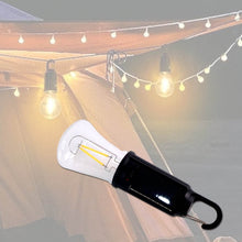 Solar & USB Rechargeable LED Hanging Camping Bulb Lantern Light (1 Pc) - dailyneed.life