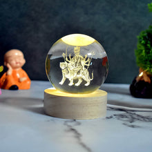 Ambaji 3D Crystal Ball lamps With Base (1 Pc) - dailyneed.life