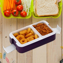 Leak-Proof Airtight Lunch Box with Spoon, 2 Compartments - dailyneed.life