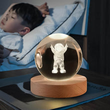 Moon 3D Crystal Ball Lamps with Base For Bedroom 3D Lamps (1 Pc) - dailyneed.life