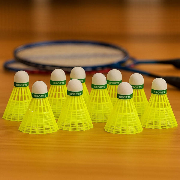 Knx Premium Plastic Badminton Shuttlecock Set (10 Pcs) - dailyneed.life