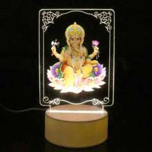 Beautiful 3D Lord Ganesh Frame with soft white light, Ganesh Ganesha (1 Pc) - dailyneed.life
