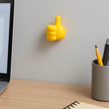 Yellow Multifunctional Multi functional Hand Shape Wall Clip Hanger Keys Cable Holder - dailyneed.life