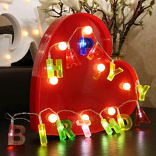 Decoratives Plastic Happy Birthday 13 LED Letter Battery Operated String Lights, Outdoor String Lights (Multicolour) - dailyneed.life