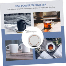 USB Warm Coaster Heated Coffee Mug Portable Office Desk Portable Cup, Heater Coffee Mug Warmer Electric Cup Warmer (1 Pc) - dailyneed.life