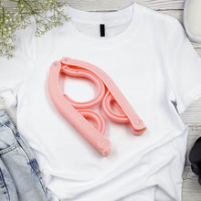 10 Pcs Portable Folding Clothes Hanger Creative Travel Easy to Carry Clothes Hanger for Adults and Children - dailyneed.life