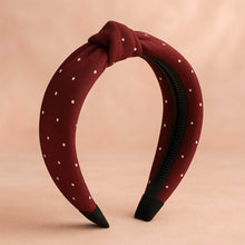 Women's Polka Dot Fabric Knot Hairband – Stylish & Comfortable (1 Pc) - dailyneed.life