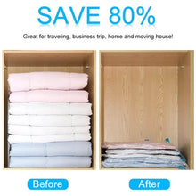 Vacuum Storage Bags with Suction Pump & Shirt clips - Vacuum Bags - Big Capacity Vacuum Seal Bags for Travel Clothes Blankets Pillows, Compression Bags | Space Saver Vacuum Storage Bags (5 Pcs Set) - dailyneed.life