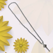 Silver Chain With Gada Pendant / Locket (1 Pc) - dailyneed.life