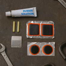 Bicycle Tire Repair Kit Puncture Repair Set with Adhesive Portable Tools (Mix Design / 1 Set) - dailyneed.life