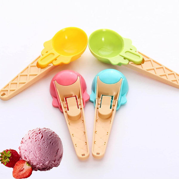 2-Piece Plastic Ice Cream & Watermelon Scooper with Trigger Dipper - dailyneed.life