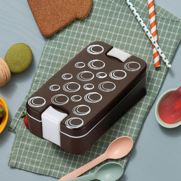 Airtight Lunch Box - 2 Compartment, Leak-Proof, Food-Grade Material, Modern Compact Design with Spoon - dailyneed.life