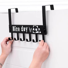Heavy-Duty Carbon Steel Door Hook Hanger Rack (2 pc / 6 Hook / Black) - dailyneed.life