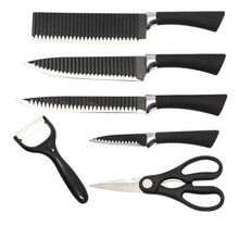 Stainless Steel Knife Set With Chef Peeler And Scissor (6 Pieces) - dailyneed.life