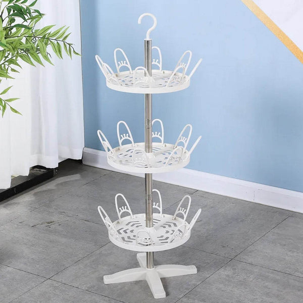 Rotating Shoe Rack, 3 Layer/ 3 Tier Rotating Shoe Rack (1 Pc) - dailyneed.life