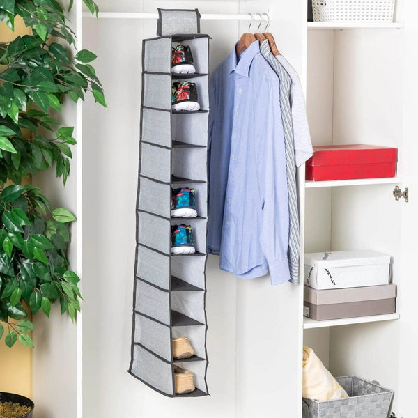10tier Multipurpose Storage Rack, Foldable, Collapsible Fabric Wardrobe Organiser for Clothes - dailyneed.life