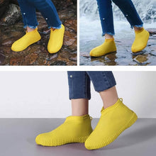 Yellow Non-Slip Silicone Rain Reusable Anti skid Waterproof Fordable Boot Shoe Cover (1 Pair ) - dailyneed.life