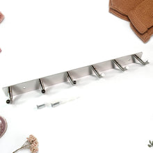 Stainless Steel Wall Mounted Coat 6 Hook Rack (32x3 / 1Pc) - dailyneed.life