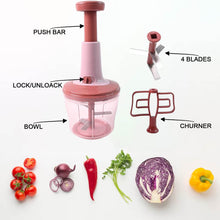 Apex Quba Push Chopper with Stainless Steel Blades (1000ml) - dailyneed.life
