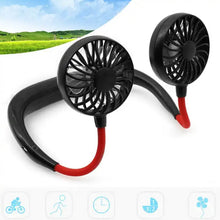 Hand Free Personal Fan - Portable USB Battery Rechargeable Mini Fan - Headphone Design Wearable Neckband Fan Necklance Fan Cooler Fan for Home, Sport, Camping, Beach, Travel, Office - dailyneed.life