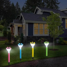 Street Light Solar Flowers Lights Road Light Flower Landscape Light Decorative Yard Lights Solar Lights Garden Stake Flower Lights Solar Landscape Light in Outdoor Spotlight (2 Pc ) - dailyneed.life