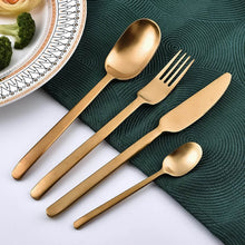 Unique Golden Egg Storage Modern Tableware Steak Knives Fork Flatware Set Royal Spoon Set Tableware Gold Cutlery Set Dishwasher Safe Mirror Finished With Gift Box for Halloween 24Pcs Set) - dailyneed.life