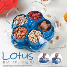 Supermom Lotus Shape Rotating Dry Fruit & Snack Organizer Box with Compartments (1 Pc) - dailyneed.life