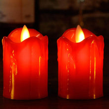 Set of 24 Multicolor Flameless Melted Design Candles for Decoration, Diwali - dailyneed.life