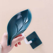 Soap Holder Leaf-Shape Self Draining Soap Dish Holder, With Suction Cup Soap Dish Suitable for Shower, Bathroom, Kitchen Sink - dailyneed.life