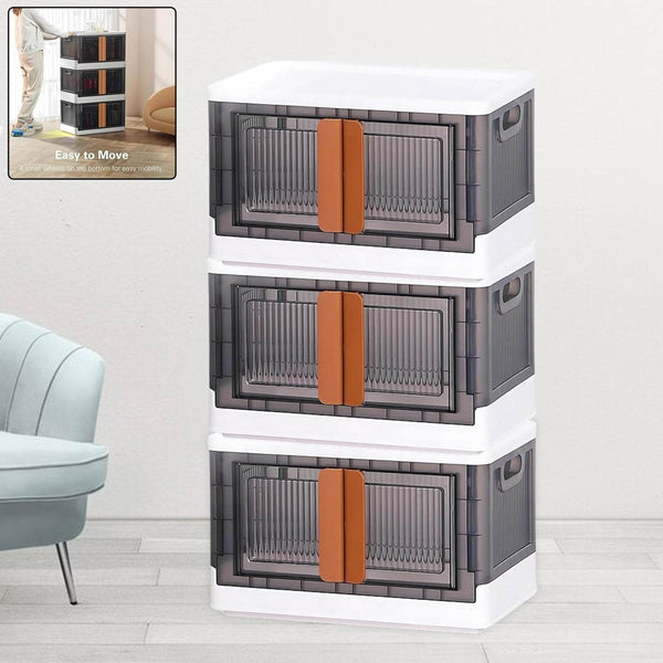 Plastic Folding Wardrobe Storage Organizer (3 Layer / 1 Pc) - dailyneed.life