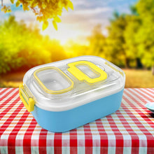 Durable Plastic Lunch box for Kids With 2 in 1 Spoon, Fork (1 Pc) - dailyneed.life