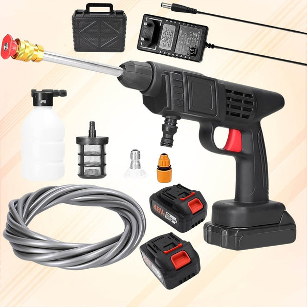 48V Double Battery Car & Washer Gun With 21v Charger - dailyneed.life