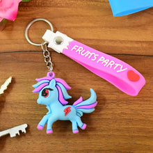 Cute Cartoon Unicorn Keychain with Silicone Strap (1 Pc / Mix design) - dailyneed.life