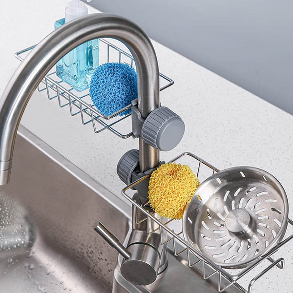 Soap, Sponge Holder, Stainless Steel Sink, Caddy Organizer (1 Pc) - dailyneed.life