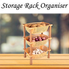 Multipurpose Plastic Storage Rack Organiser, Diwali - 3 pcs - dailyneed.life
