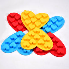 Silicon 10 Cavity Heart Shape Design Chocolate Mould Ice, Jelly Candy Mould - dailyneed.life