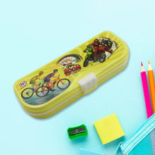Multipurpose Compass Box, Pencil Box with 3 Compartments for School, Cartoon Printed Pencil Case for Kids, Birthday Gift for Girls & Boys - dailyneed.life