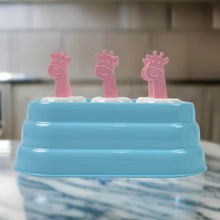 6 Cavity sicle Molds Plastic Giraffe shape Ice Moulds (1 Pc) - dailyneed.life
