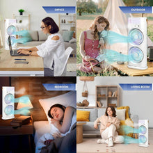 Electric Fan Desktop Double-Head Powerful Air Cooler (1 Pc / With Remote / Plug and Play) - dailyneed.life