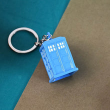 Police Booth Box Shape 3 D Metal Keychain (1 Pc) - dailyneed.life